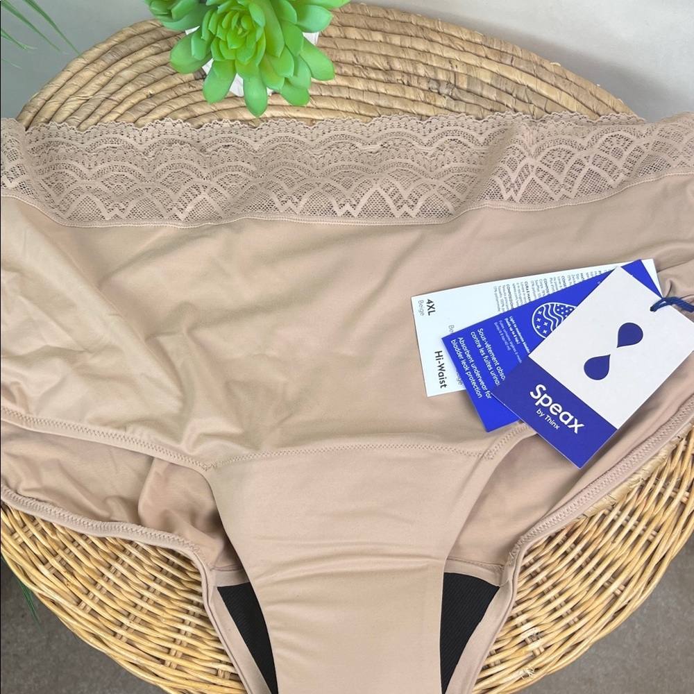 Thinx Speax Hi-Waist NWT 4XL Beige - Picture 3 of 7